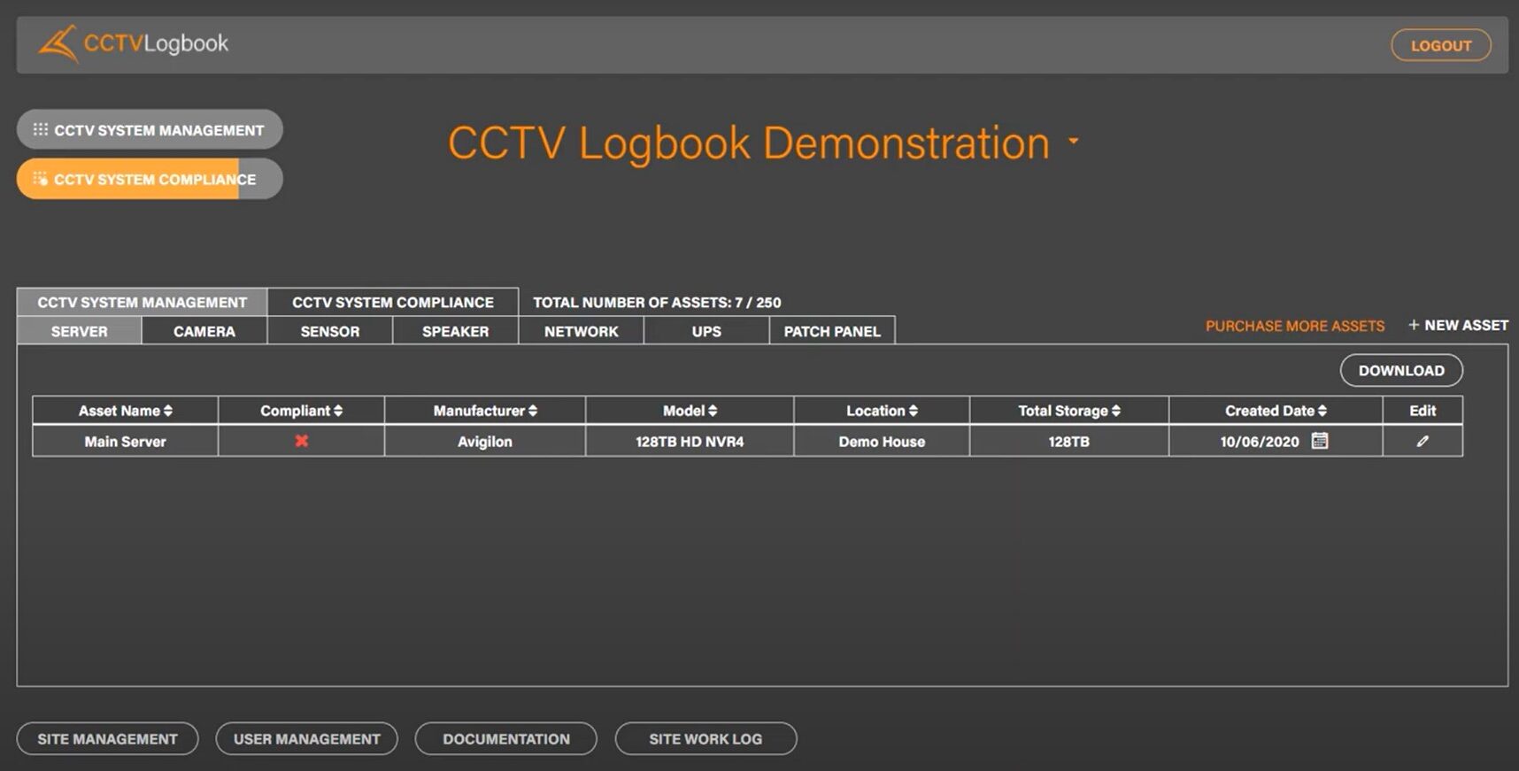 Compliance video image